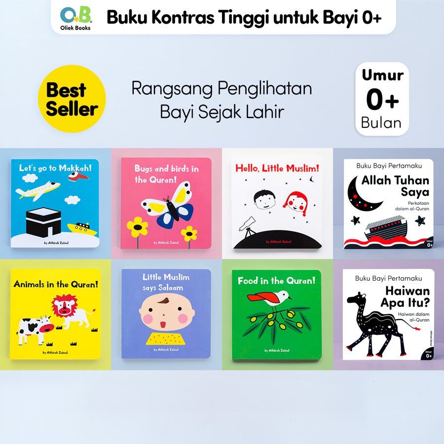 Set Buku Kontras Tinggi